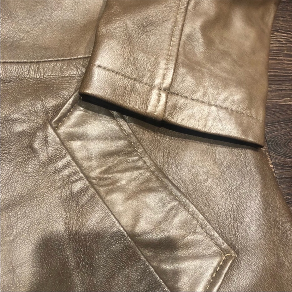 🎾 Batman Real leather brown coat NWT - Picture 7 of 8